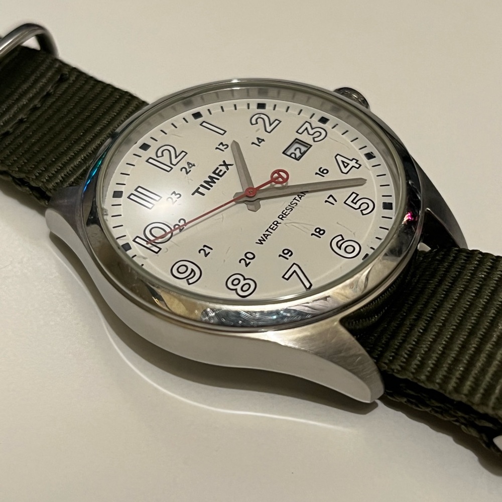 Timex T2N977 Analog Off-White Dial Mens Watch Quartz